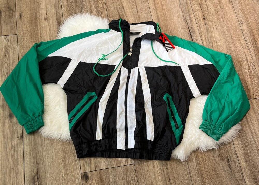 NWT Vintage MITRE Soccer Full Zip Performance Nylon Jacket Men's Medium